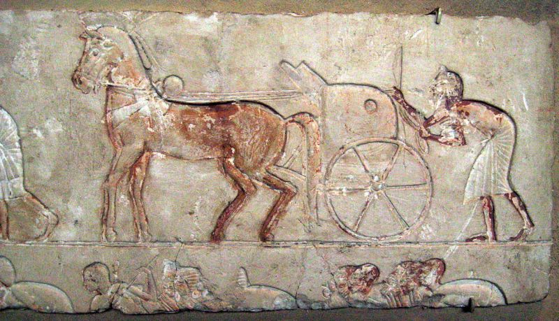 Künstliche Intelligenz in Gestalt eines Rades (Relief von Amarna, Ägypten, ca. 1345–1335 v. Chr., Metropolitan Museum of Art, New York)