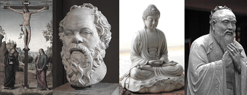 Die Heiligen des moralischen Fortschritts: Jesus, Sokrates, Buddha, Konfuzius